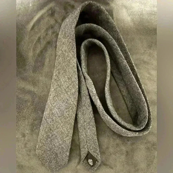 💟💎Men’s Vintage Monsieur Pierre Slim Gray Neck Tie - Picture 2 of 10